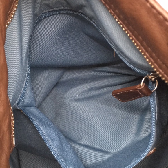 Coach Hobo Zoe F14707 Brown Leather Shoulder Bag with silver tone hardware - Picture 15 of 17